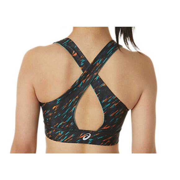 ASICS PR LYTE Sports Bra Medium Impact | Womens M | Night Shade/Sage Print NWT - Picture 3 of 10